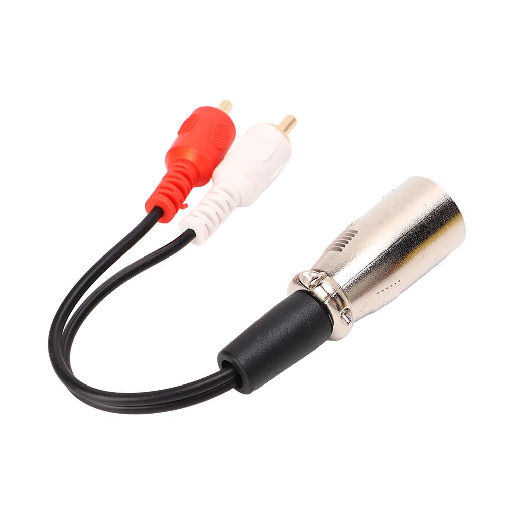 Dual RCA To XLR Cable 15cm XLR Male To 2 RCA Stereo Audio Adapter Cable for Speaker DVD Player Microphone