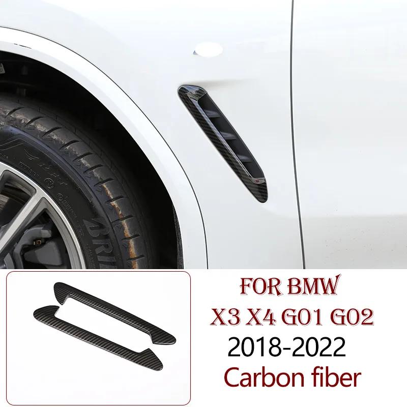ABS Carbon Fiber For BMW X3 X4 G01 G02 2018-2025 Interior Kit Dashboard Console Gear Shift Panel Decoration Cover Trim Sticker