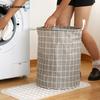 Puntos Foldable Waterproof Clothes Basket Large Capacity with Handle Square Laundry Storage Bag