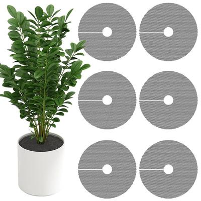 Customizable Flower Pot Liners Prevent Animal Digging Garden Ground Cover With Center Hole For Plant Root Protective