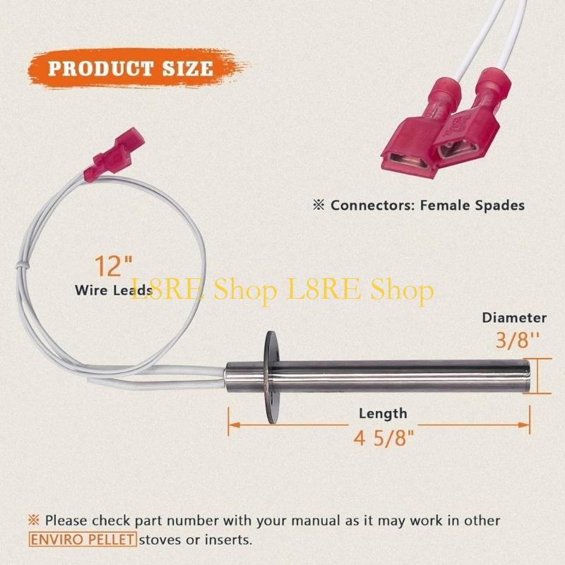 L8RE Efficient Igniter Replacement Part Ignitor Hot Rod Anti-rust Grills Stove Parts