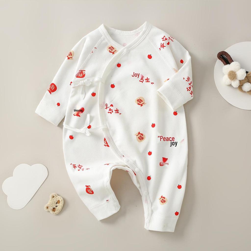 Newborn Baby Jumpsuit - Pure Cotton, Spring & Autumn, 0-6 Months, Base Layer & Crawling Rompers.