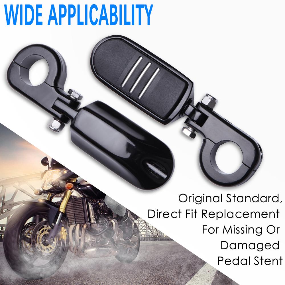 1 Pair 32MM 1-1/4" Motorcycle Engine Guard Highway Foot Pegs Footpeg Kit for Harley Davidson Streamliner Touring Road