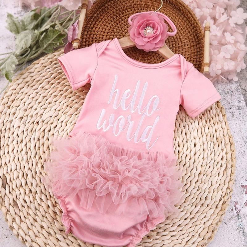 Infant Photography Clothing Breathable Polyester Fabric Multi Color Option Newborns Studio Props with Matching Headwear