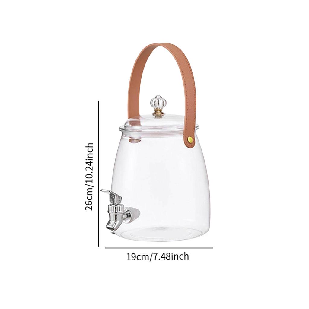 Large Capacity Lemon Beverage Cold Water Kettle Iced Juice Container Summer Beer Dispenser for Home Kitchen Bar Party 3/5/9/15 L