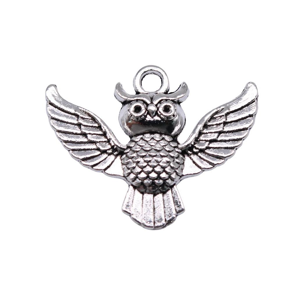 Owl Charms Mini Antique Alloy Pendants For Animal Themed Jewelry Making