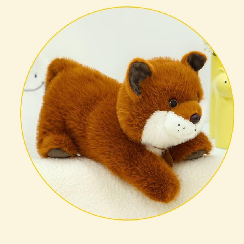 Raccoon Plush Fox Toy Cartoon Animal Stuffed Doll Room Decoration Gift Kids