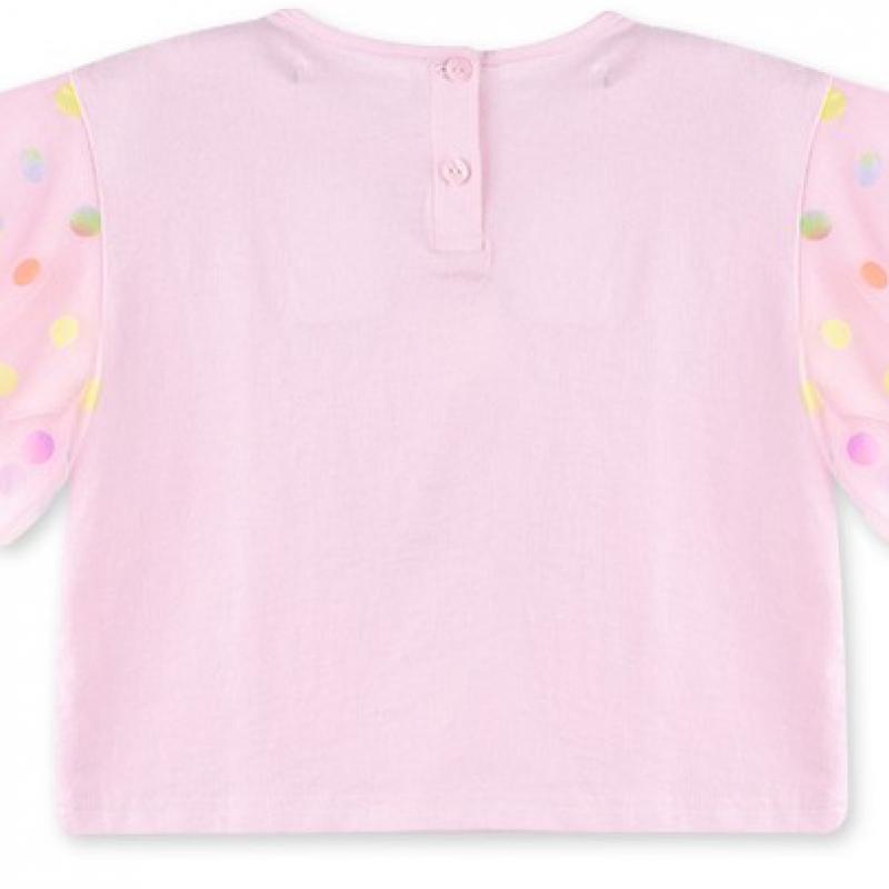 [lilipuri] Rainbow DoT T shirT  Pink 