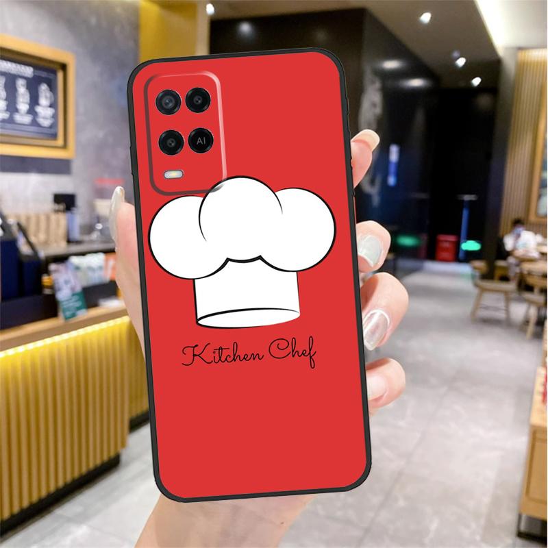 Cooking Chef Case For Oppo A74 A54 A94 A78 A98 A18 A60 A80 A40 A38 A58 A96 A76 A16 A15 A17 A57 A77 A5 Pro