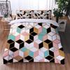 Black White Geometric 3d Bedding Sets Marble Digital Printing Duvet Cover Set with Pillowcase Home Textile Europe Australia Size