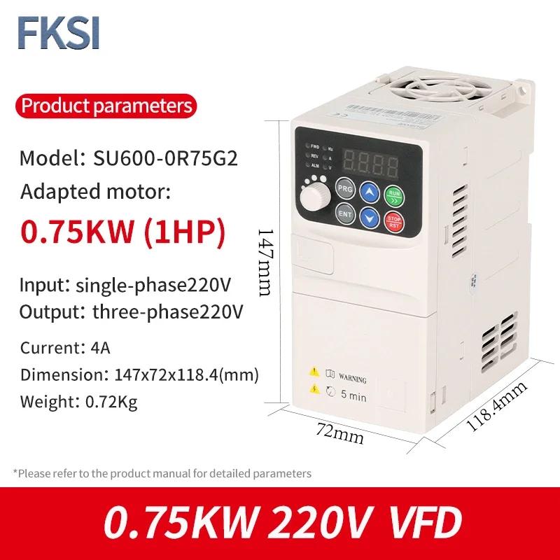 Onduleur VFD 1.71KW 1.1KW 1.1KW 1KW Onduleur de Fréquence 1P-1P 111V 1P-1P 181V Convertisseur de Fréquence de Sortie Entraînement à Fréquence Variable