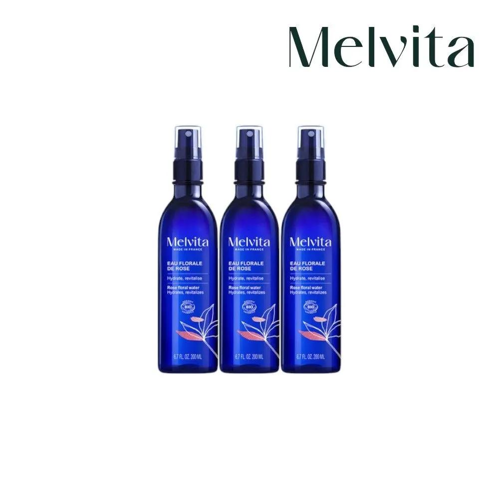 

Melvita Eau Florale de Rose Water Spray 200ml (3 bottles) Face Mist