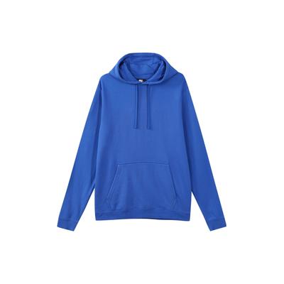 Nike Felpa con cappuccio pullover sportiva casual a tinta unita da uomo blu BV6166-474