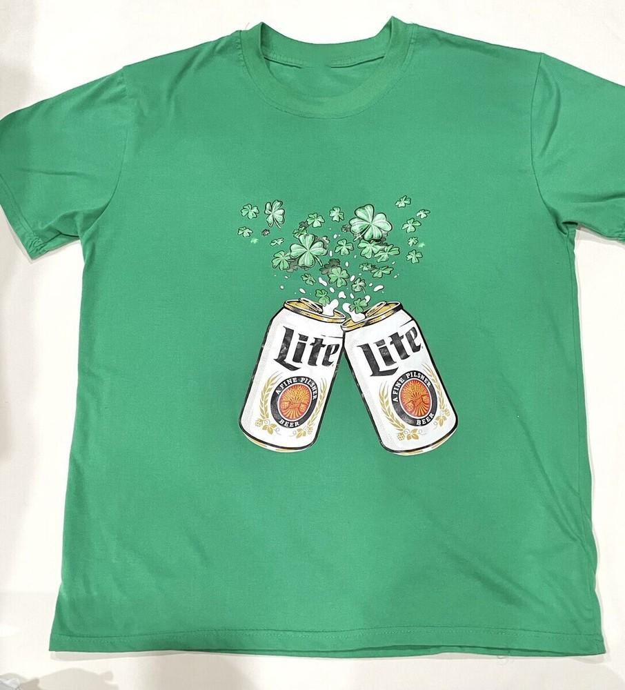 Miller Lite Beer Green Unisex Cotton T-shirt All Sizes VN2386 Unisex T-Shirt XXXXL