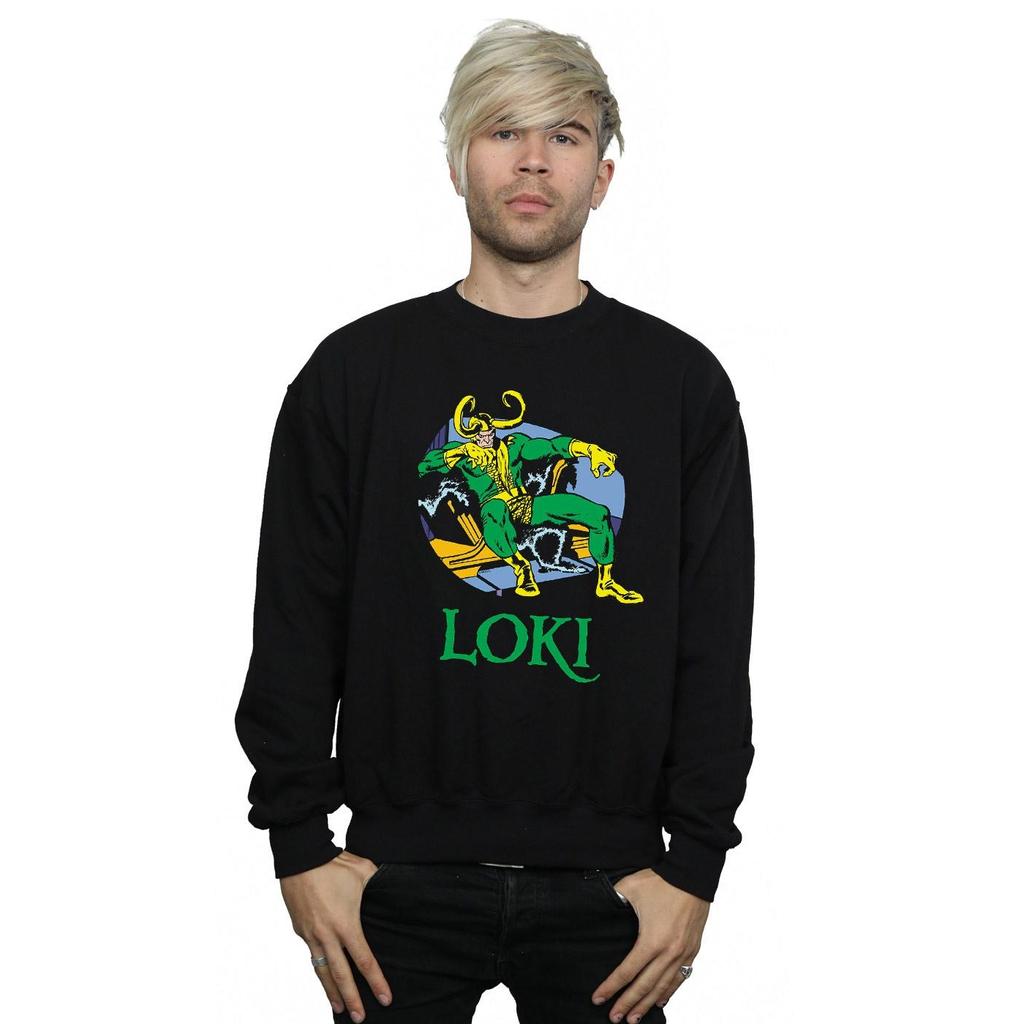 Marvel Mens Loki Throne Sweatshirt