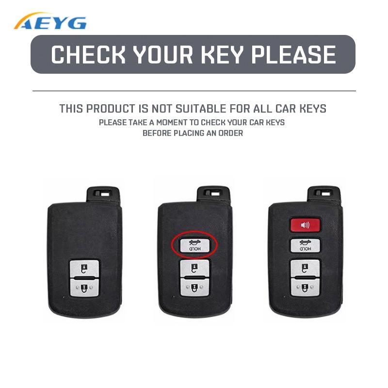 2 3 4 Buttons Abs Car Remote Key Cover Case Shell For Toyota Camry Corolla Rav4 Highlander Avalon Protector Keychain Accessories