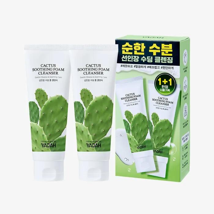 Cactus Soothing Foam Cleanser 120ml x 2