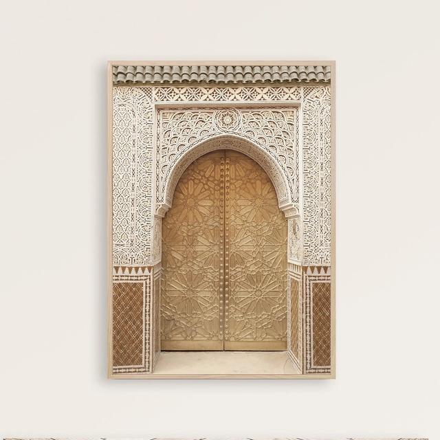 Morocco Menbohemia Arab Islamic Architecture Poster Oil Painting Nordic Living Room Wall Art Picture Home