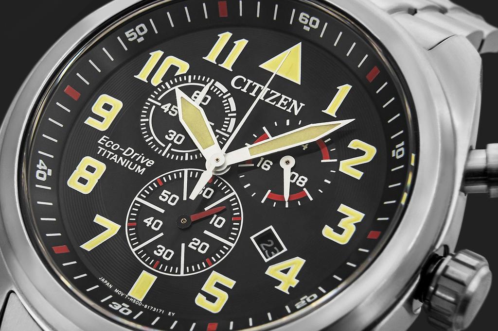 Men's Watch CITIZEN Super Titanium Eco-Drive AT2480-81E + BOX