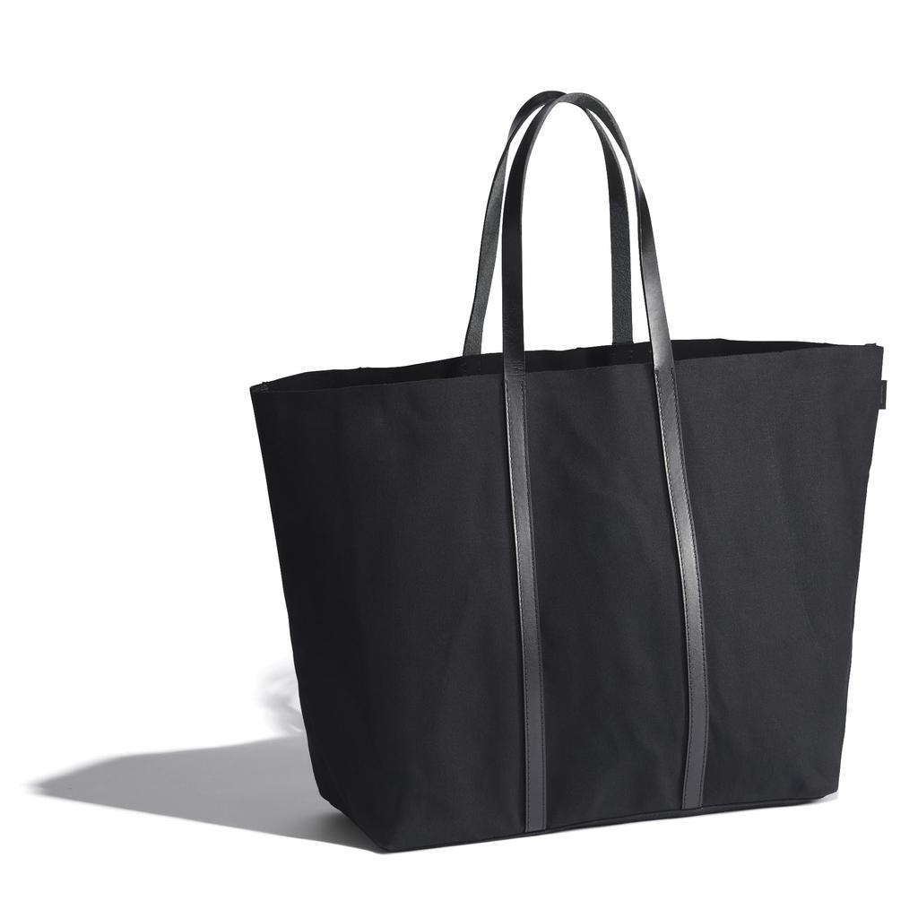 Tote Bag PARK Tote Can Store B4 Takeyari Canvas Leather Handle Paraffin Processed Water Repellent 60064 Black [Antrak] [XL] Men's