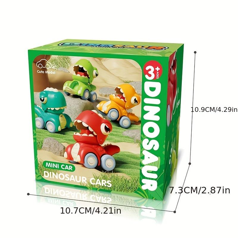 One Dinosaur Push Toy Car, Randomly Shipped In 4 Colors, Cartoon Vehicle, Children's Sports, Interactive Game, A Joyful Gift for Kids
