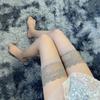 Ladies See Through Ultra-Thin Nylon Stockings Sexy Party Lingerie Long Non-Slip Socks Lace Temptation Female Stockings Medias