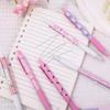 Ballet Bow St Tip Quick Dry Gel Pens Cute Pink Press Type Black Ink  Animation Printing Pens For Kids Good Gift