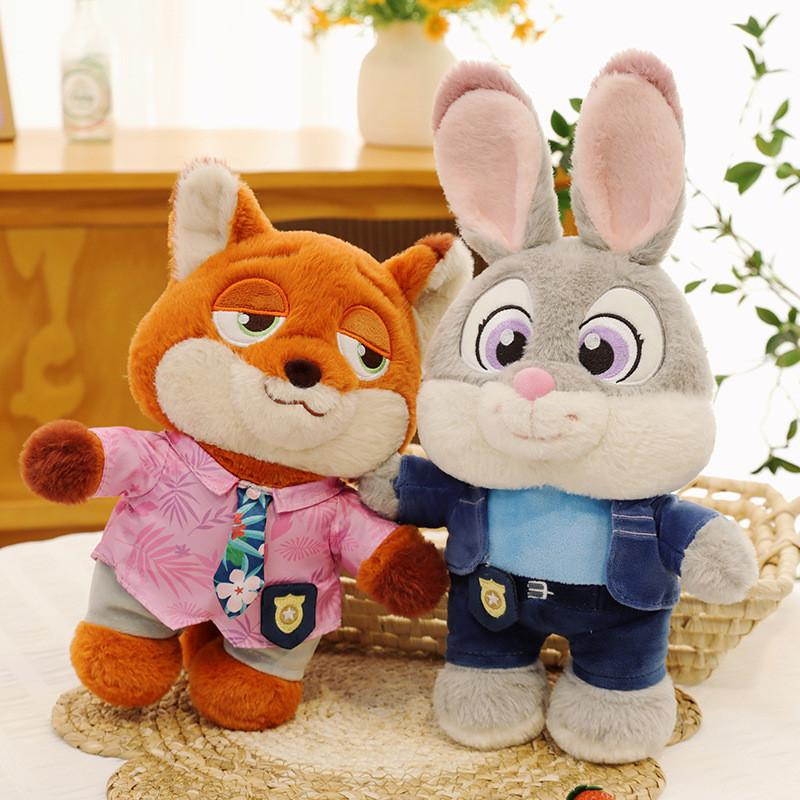 Judy And Nick Zootopia Plush Toys With Pp Cotton Filling For Kids And Fans