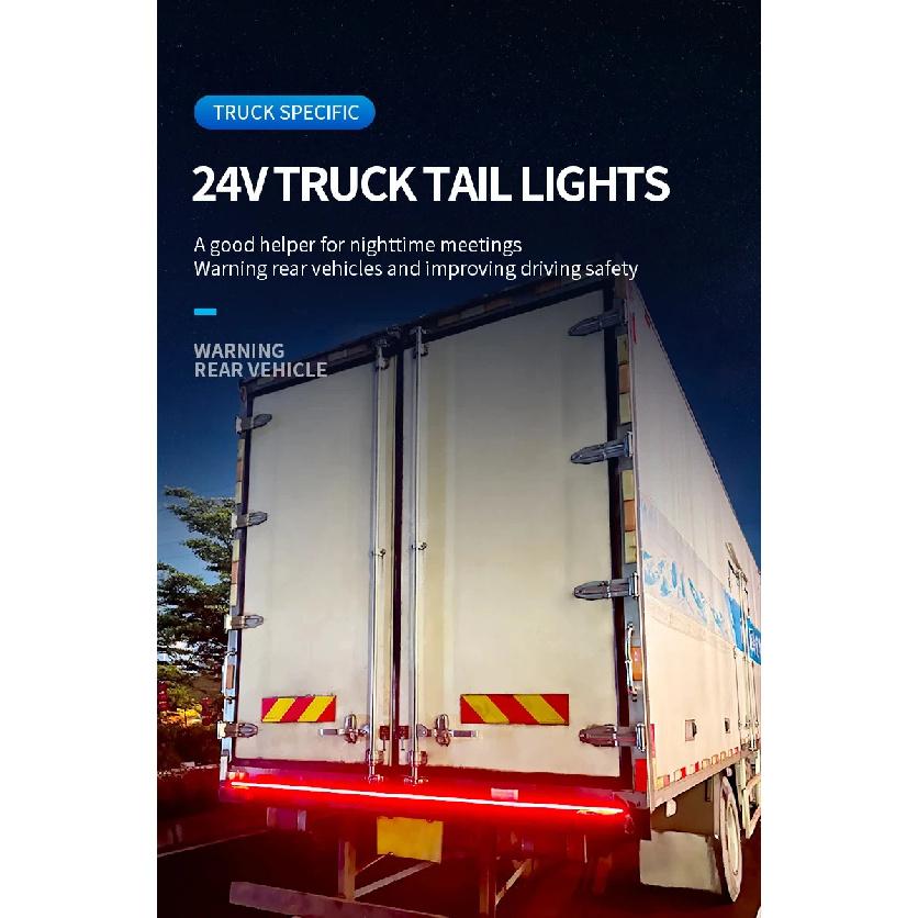 24V LED LKW Heckklappenlichtleiste Hintere Rücklichtleiste Wasserdicht Dynamisch Zusätzliche Rückfahr-Brems-Blink-Folge-Warnleuchten