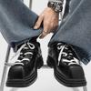 Men's casual leather shoes Designer's personalized style Party or work Outdoor Trendy Streets Thick soled height increasing