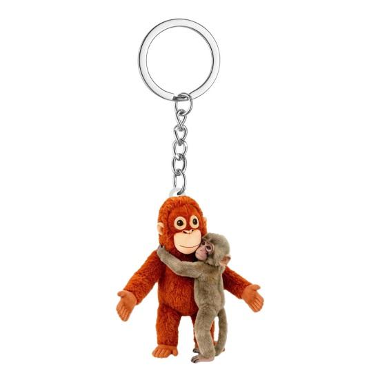 Keychain Pendant Protect Punch The Monkey Key Chain Bag Backpack Car Charm Small Keyring Mini Accessory