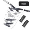 No Tie Shoelaces Flat Metal Press Lock Elastic Shoe Laces For Sneaker 1 Second Quick On/off Lazy Shoes Lace Accessories Unisex