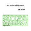 Multi-Function Drawing Template Ruler for Circles, Ellipses, Furniture, Architecture, Geometry, Mathematics, and Interior Design.