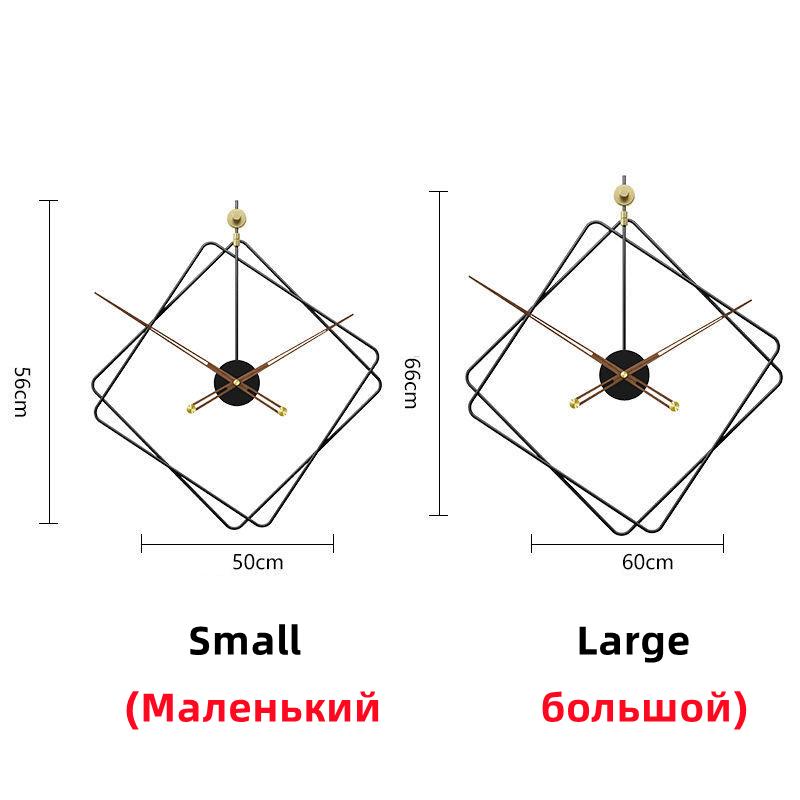 Nordic Iron Art Wall Clocks Modern Kitchen Living Room Dining Room Home Decoration Hanging Watch Simple Silent Black Wall Clocks