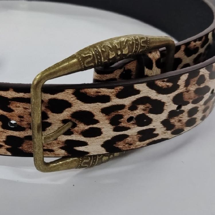 Unique Pattern Belt Stylish Leopards Velvet Waist Belt Jeans Decorative Belt Enhances Styles for Everyday Wear