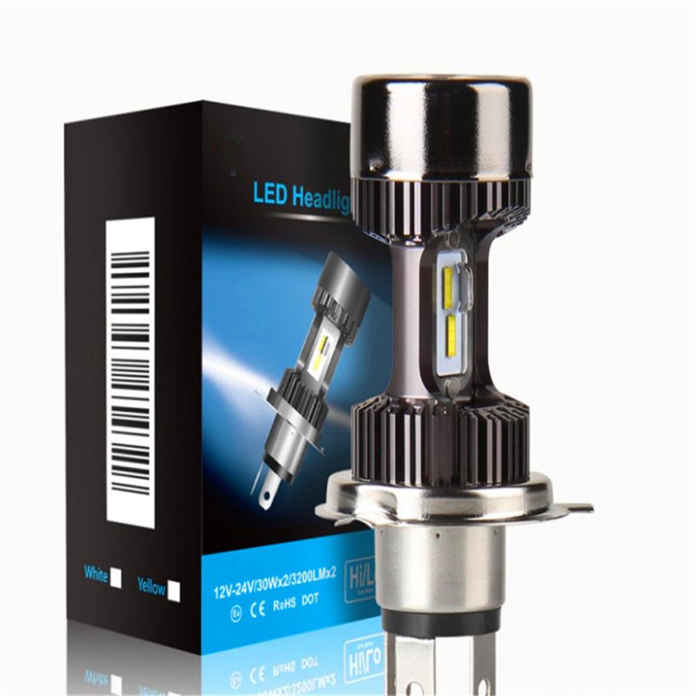 Motorcycle Moto Led Headlight Led Lamps Conversion Kit Bulbs 30W 3200Lm 6000K