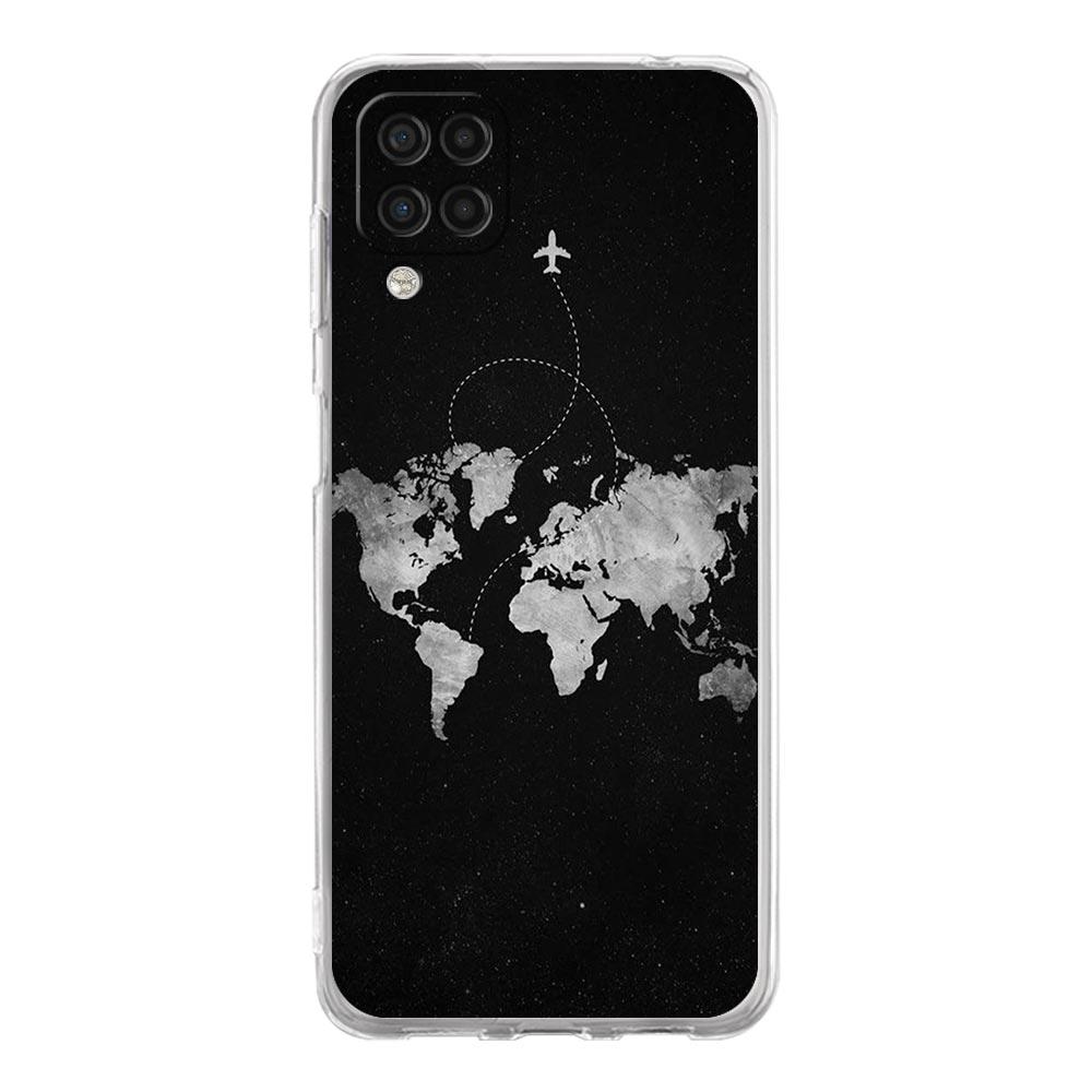 

Phone Case For Samsung A13 A33 A35 A55 A73 A53 A23 A51 A71 A21S A31 A41 A05s A03S A15 A25 5G Cartoon World map scenery direction Samsung A55 5G