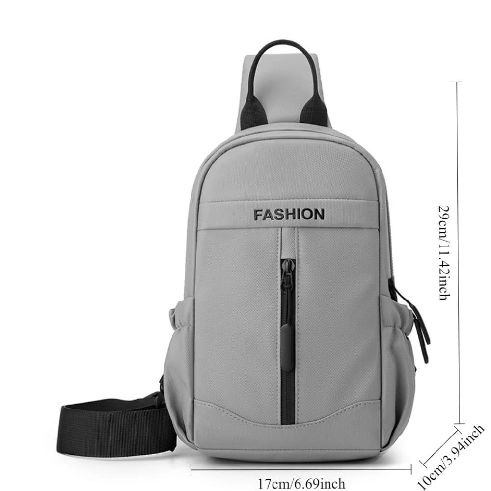 Commuting Nylon Sling Backpack Waterproof Male Crossbody Bag Single Shoulder Bag  Biking