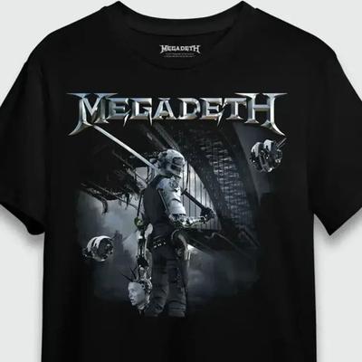 Camiseta Con Licencia Oficial Megadeth Dystopia (delantera/t Unisex Shirt Cotton Oversize Large Size