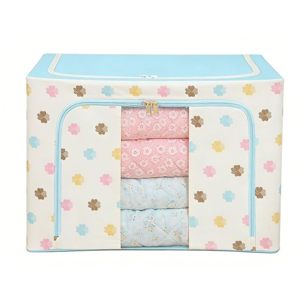 Clothes Storage Bin Washable Foldable Closet Storage Container for Clothing Blanket Comforters Bed Sheets Pillows Toys