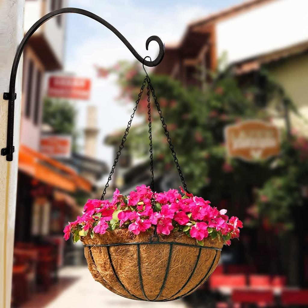 Iron Hooks Hanging Hanging Baskets Plant Holders Hand Forged for Flower Baskets Flower Pots Lanterns Wind Chime Hangings