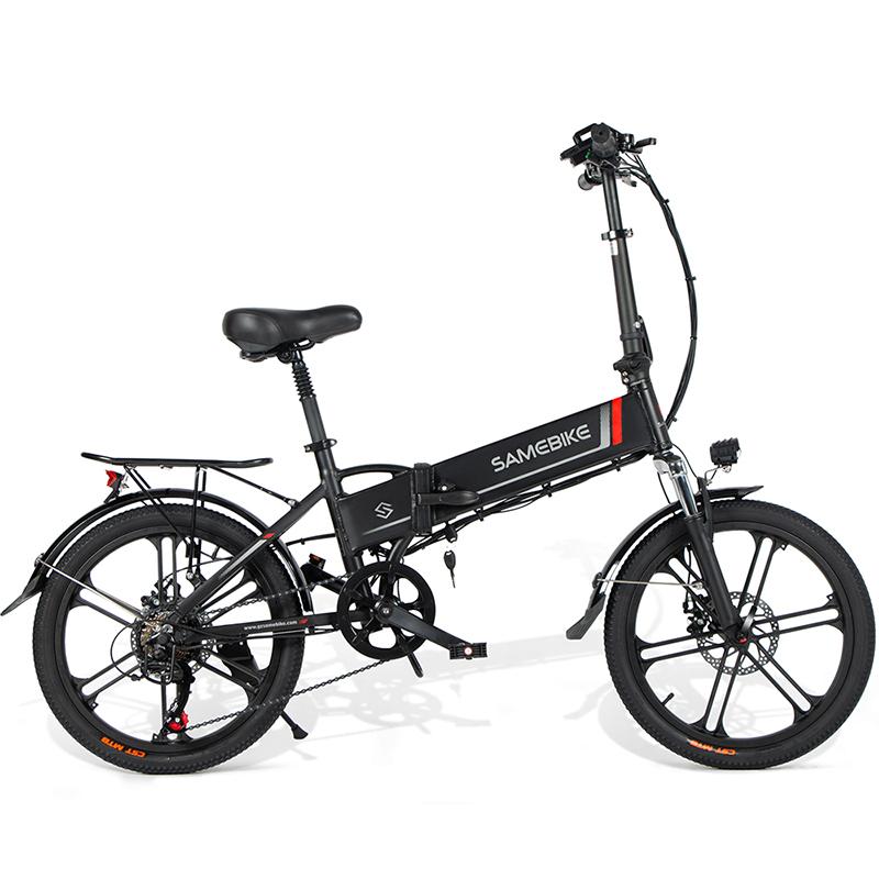 SAMEBIKE 20LVXD30-II Electric Bike 20" Folding Electric Moped Bike 350W Motor 48V 10Ah Battery