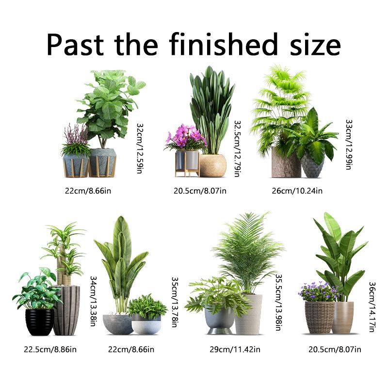 DIY Topfpflanzen Efeublätter Grünpflanze Schmetterling Wandaufkleber Selbstklebend für Mietwohnung Küche Wohnzimmer Wand Neujahrsdekoration