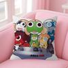 Funny Cartoon K-Keroro Gunsou Frog Cushion Cover Pillow Cover Decor Pillowcase Printed Cushion Case For Couch