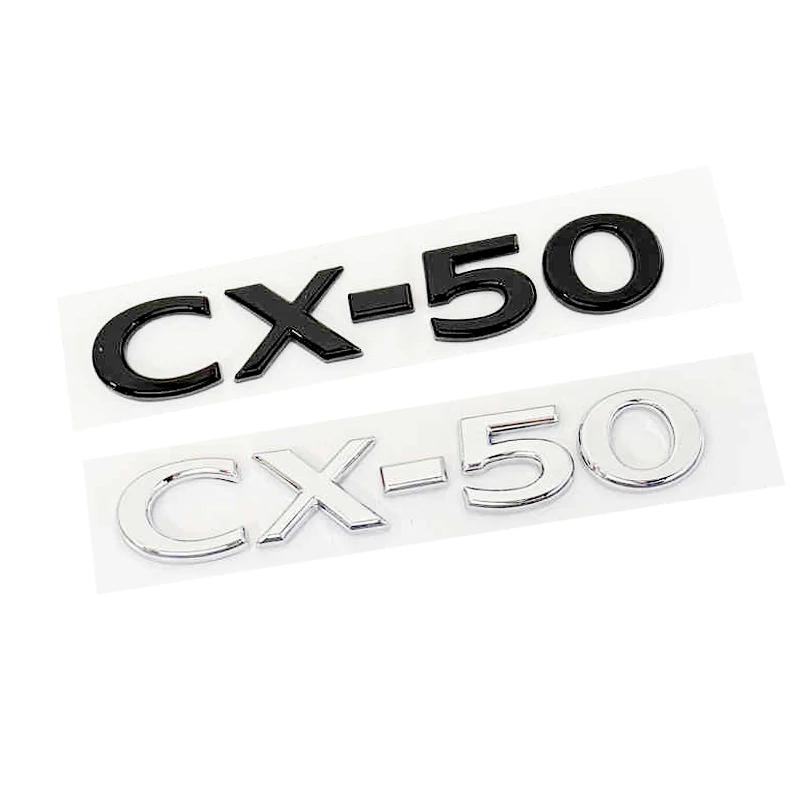 ABS Car Body Fender Side 3D Letter Emblem for Mazda CHR CX4 CX5 CX7 CX30 CX50 CX60 CX90 Rear Trunk Badge Replaced Sticker tbfxu53