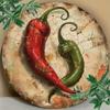 Vintage Chili Pepper Metal Wall Art 8x8 Inch Rustproof Aluminum Decor For Kitchen Bar Garage Coffee Shop