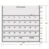 1Pcs Hanging Wall Mounted Numbered Chart Holder Storage Bag With Pockets Calendar Bag