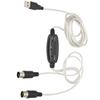 2 In 1 USB To MIDI Cable Plug and Play MIDI Cord Adapter  for Keyboard, Piano, Synthesizer