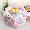 Colorful Balloons Hello Kitty Automatic Opening and Closing Umbrella - Lightweight 3-Fold Design, Suitable for Fans, Travel, Daily Use - Official Prod