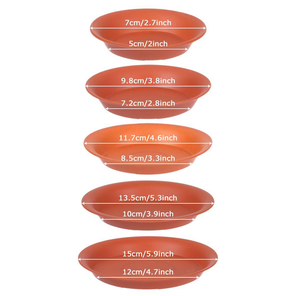 3Pcs Round Drip Trays Plant Saucer Garden Durable Flower Pot Indoor Outdoor Heavy Duty Plastic Tray Saucers Home Decor